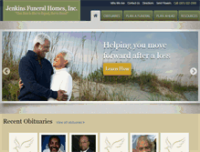 Tablet Screenshot of jbjenkinsfuneralhome.com